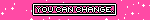 Blinkie-style graphic, hot-pink and white sparkles background that is flashing brightly, with white text in a small white border box and black shadow. Text reads: 'You can change.'